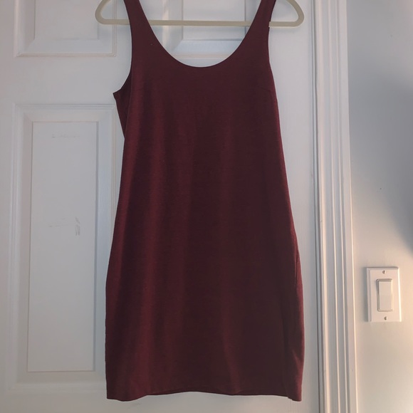 Casual Maroon Dress - Picture 1 of 3